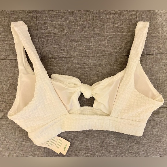 NWT Aerie Jacquard Wide Strap Scoop Bikini Top - Picture 2 of 4